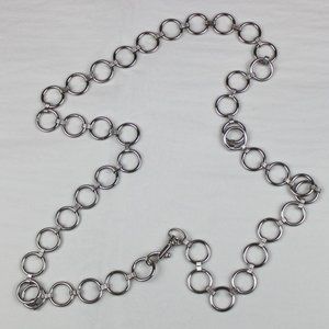 Metal Round Chain Linked Adjustable Belt